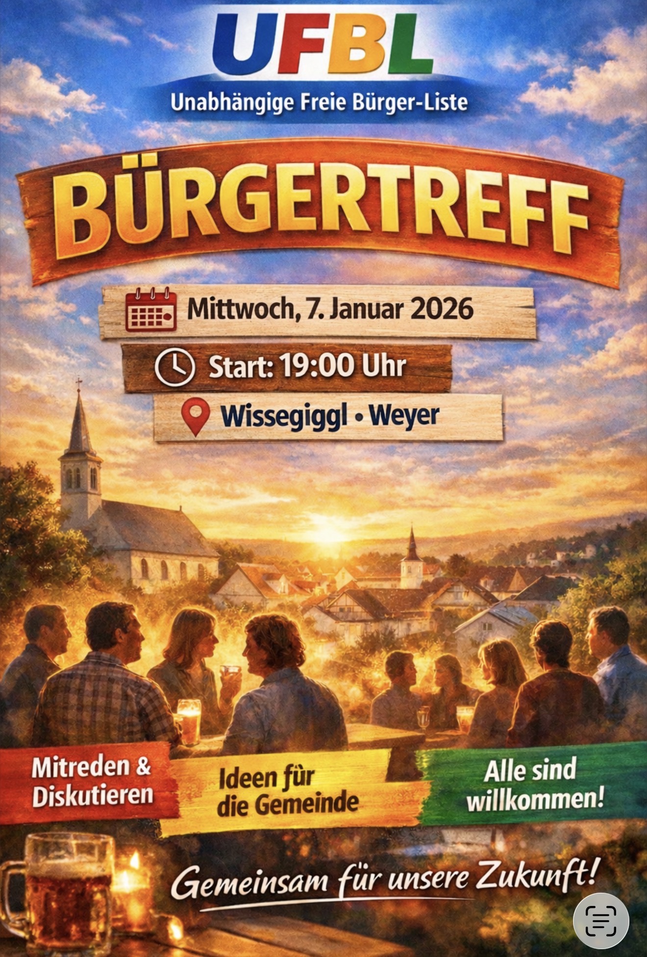 Einladung zum Bürgertreff