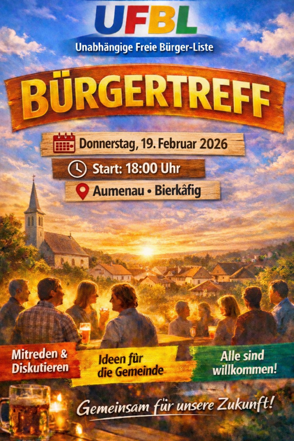 Bürgertreff in Aumenau am 19. Februar
